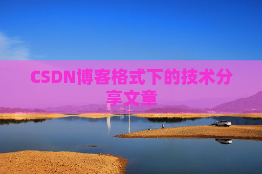 CSDN博客格式下的技术分享文章